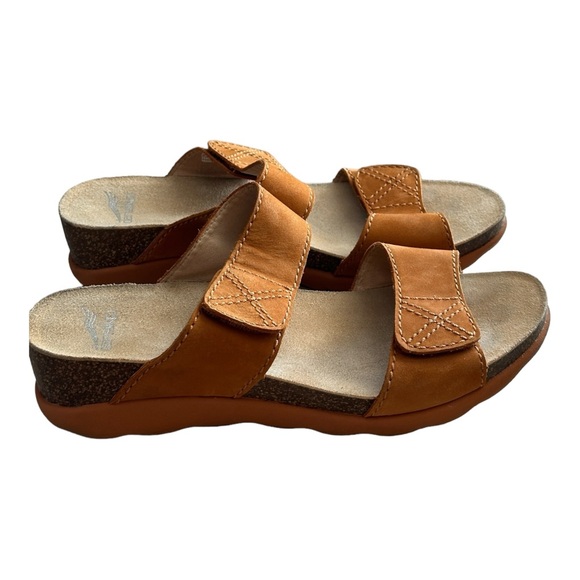 Dansko Women's Maddy Milled Nubuck Leather Orange Sandals Size 40 EU /9.5-10 US - Picture 5 of 12